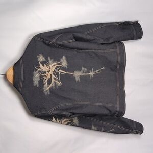 Yukka Clothing Women's Graphic Floral Jacket - Size L (Fits Like A Medium)